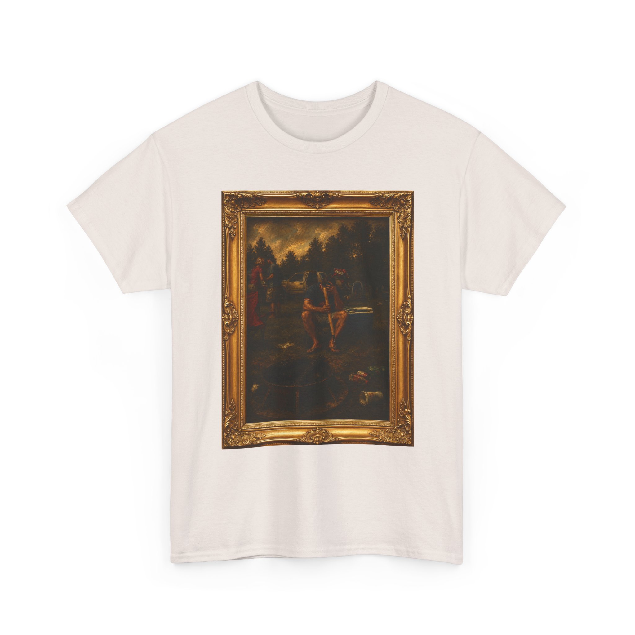 Art Frame T-Shirt — Vintage Baroque Painting Graphic Tee - Image 11
