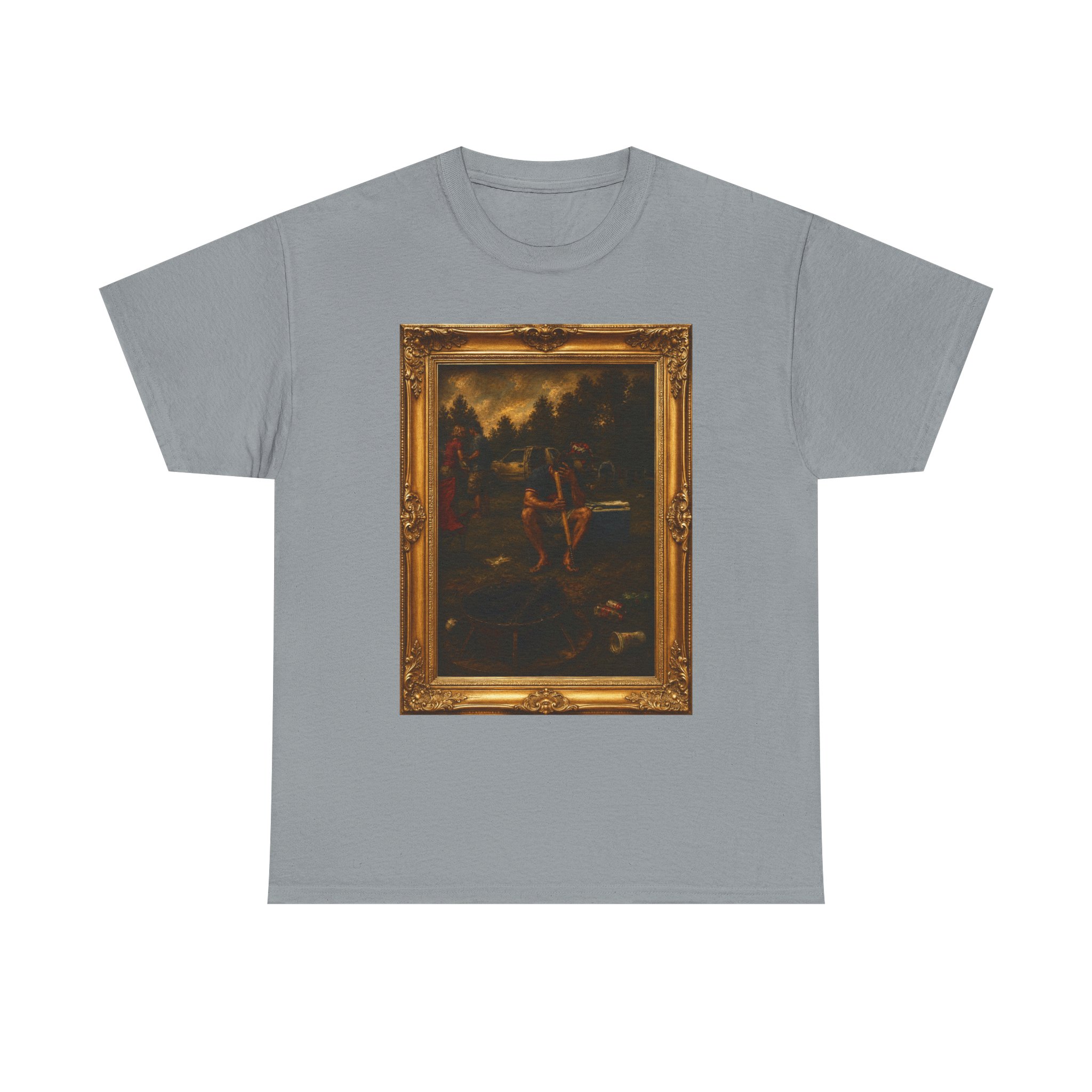 Art Frame T-Shirt — Vintage Baroque Painting Graphic Tee - Image 13