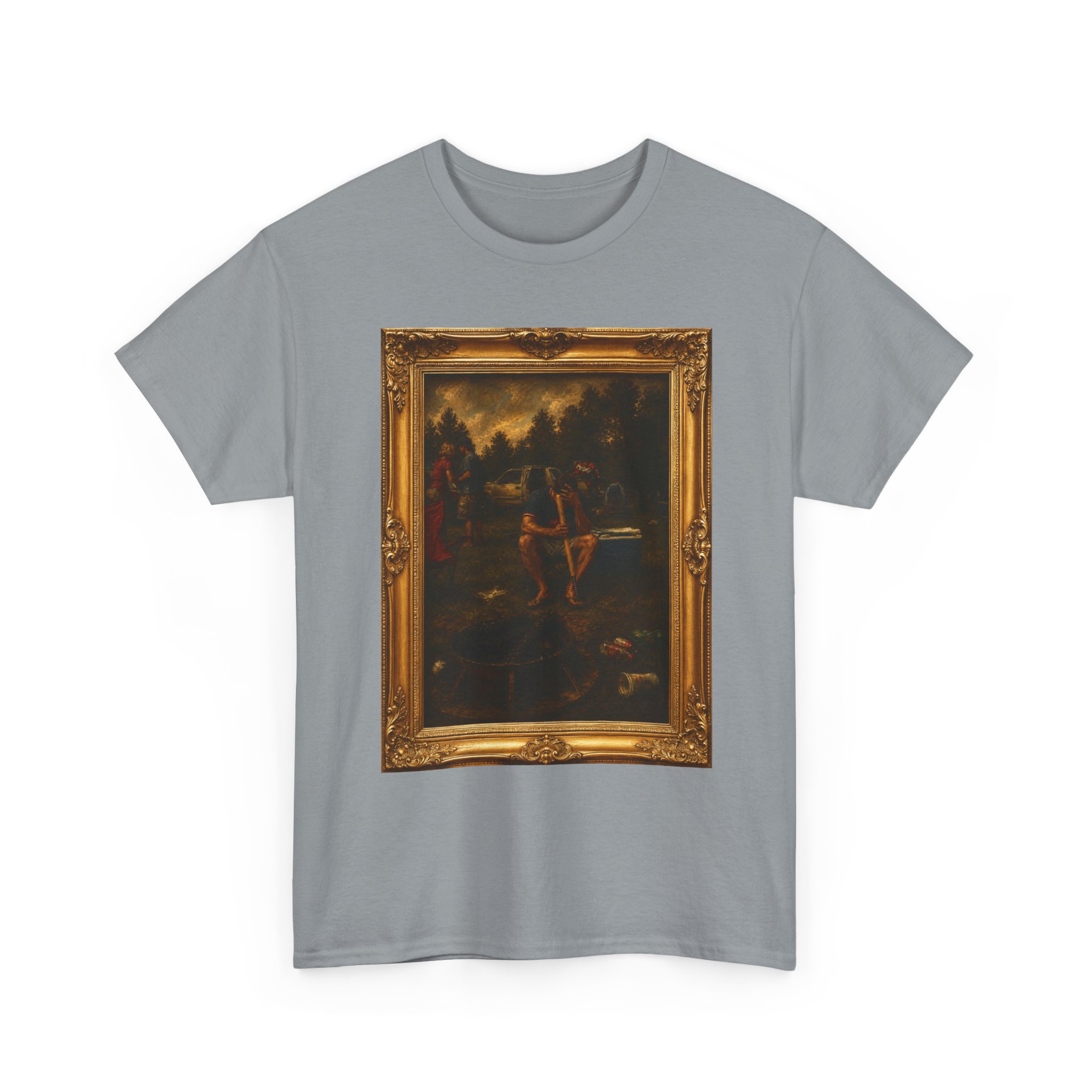 Art Frame T-Shirt — Vintage Baroque Painting Graphic Tee - Image 15