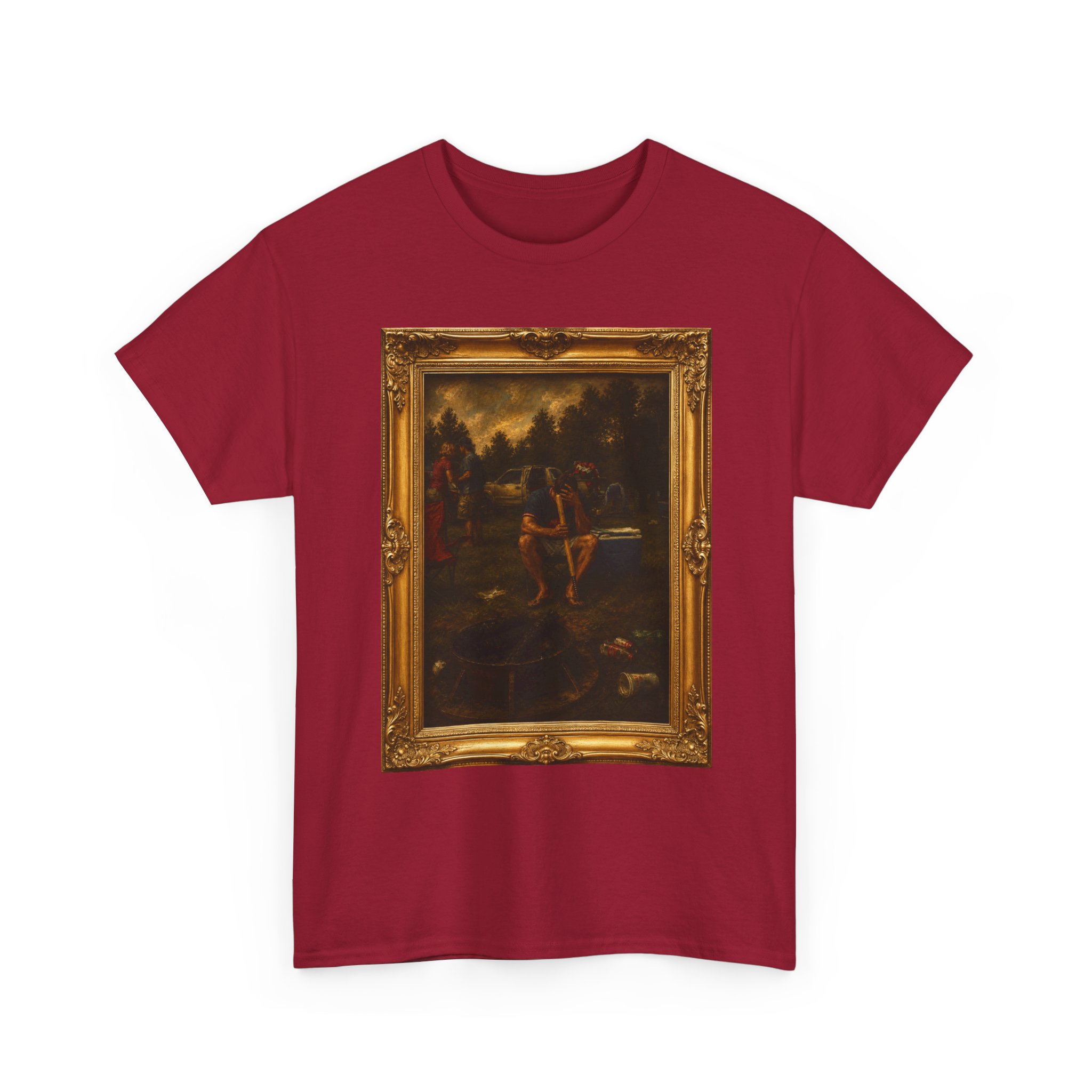 Art Frame T-Shirt — Vintage Baroque Painting Graphic Tee - Image 31