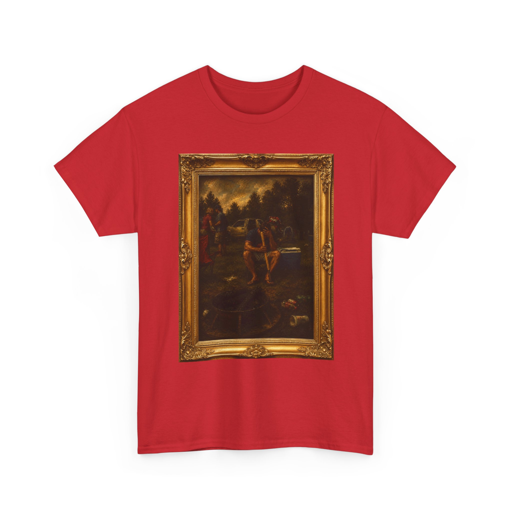 Art Frame T-Shirt — Vintage Baroque Painting Graphic Tee - Image 27